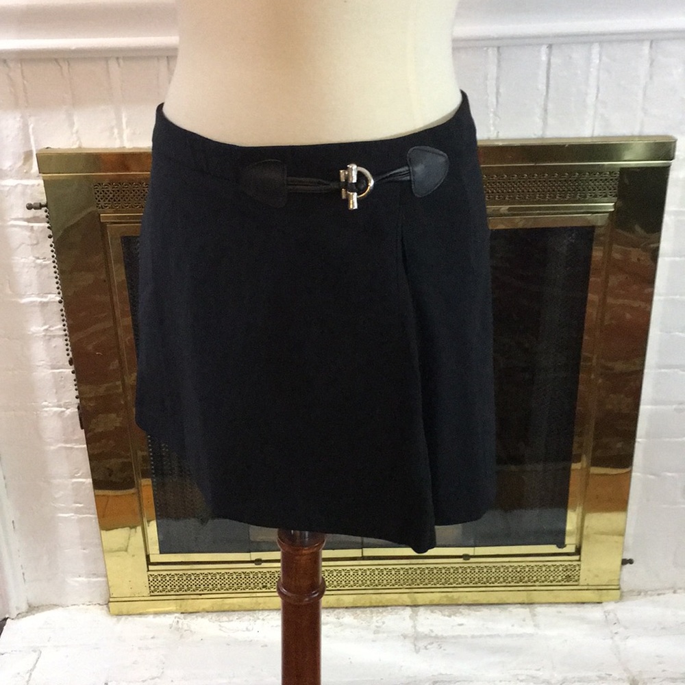 🌹Flavio Castellani Black mini skirt Sz 40🌹 - Picture 2 of 5